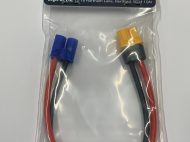 LOGIC RC CHARGE LEAD : 4MM SHIELDED GOLD BANANA PLUG - DEANS MALE - O-LGL-CLDNS